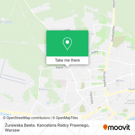 Żurawska Beata. Kancelaria Radcy Prawnego map