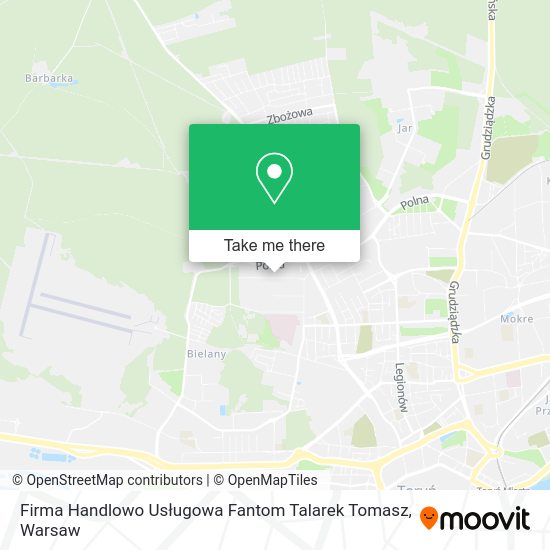 Firma Handlowo Usługowa Fantom Talarek Tomasz map