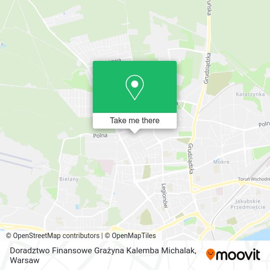 Карта Doradztwo Finansowe Grażyna Kalemba Michalak