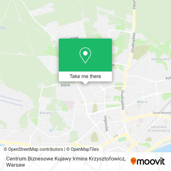 Карта Centrum Biznesowe Kujawy Irmina Krzysztofowicz