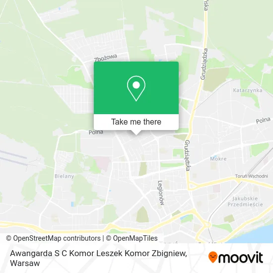 Карта Awangarda S C Komor Leszek Komor Zbigniew
