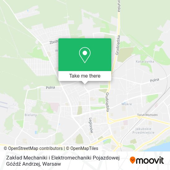 Zakład Mechaniki i Elektromechaniki Pojazdowej Góźdź Andrzej map