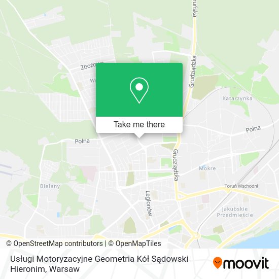 Usługi Motoryzacyjne Geometria Kół Sądowski Hieronim map