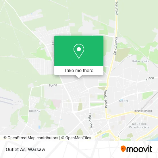 Карта Outlet As