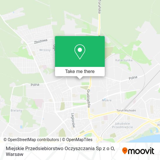 Miejskie Przedsiebiorstwo Oczyszczania Sp z o O map