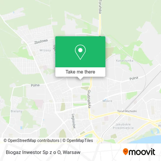 Карта Biogaz Inwestor Sp z o O