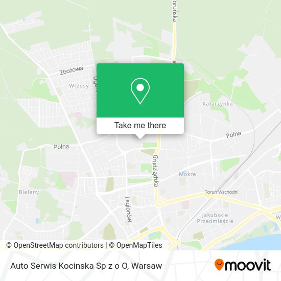 Auto Serwis Kocinska Sp z o O map