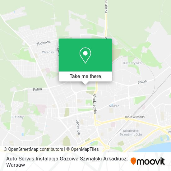 Auto Serwis Instalacja Gazowa Szynalski Arkadiusz map