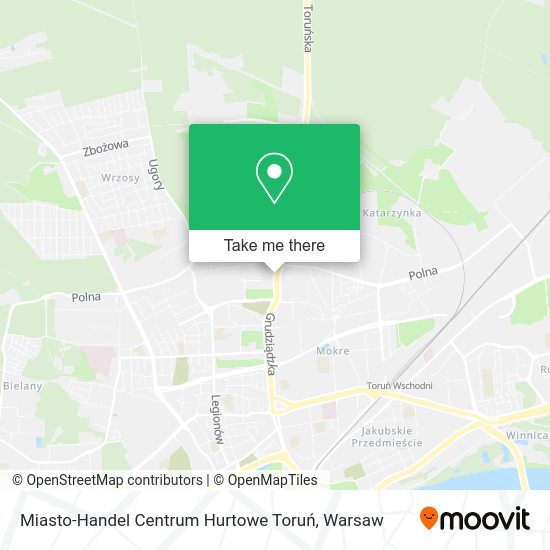 Miasto-Handel Centrum Hurtowe Toruń map