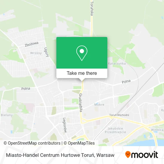 Карта Miasto-Handel Centrum Hurtowe Toruń