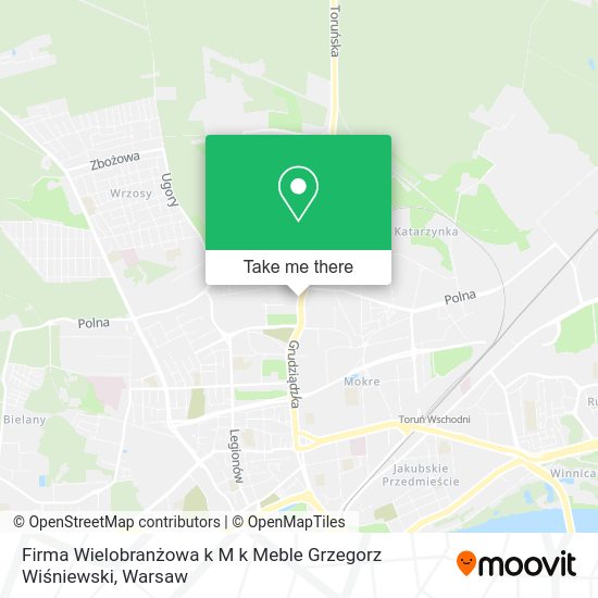 Firma Wielobranżowa k M k Meble Grzegorz Wiśniewski map