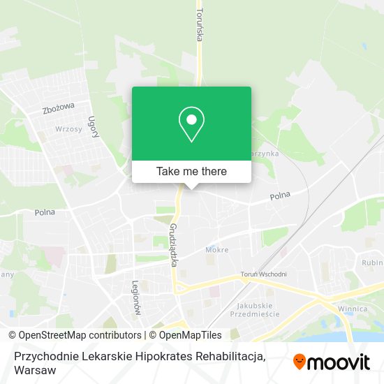 Przychodnie Lekarskie Hipokrates Rehabilitacja map