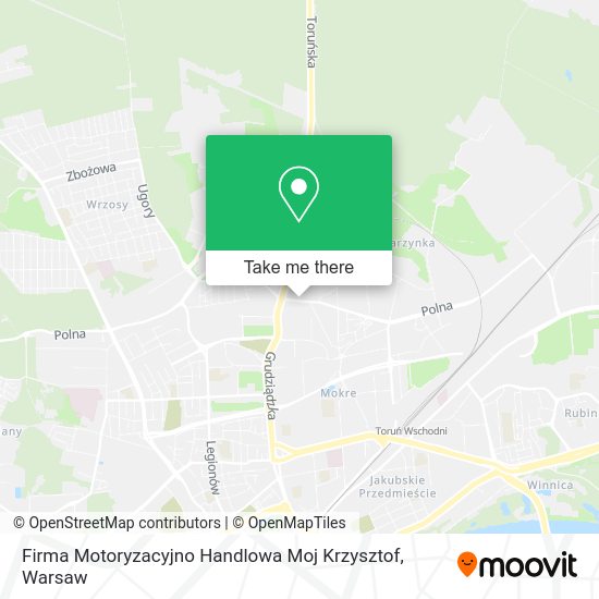 Firma Motoryzacyjno Handlowa Moj Krzysztof map