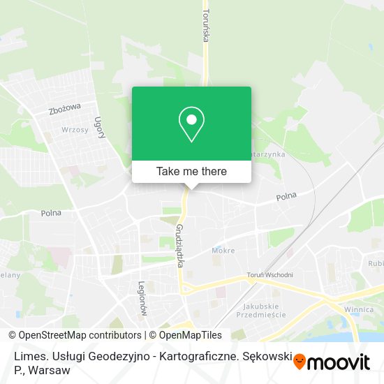 Limes. Usługi Geodezyjno - Kartograficzne. Sękowski P. map