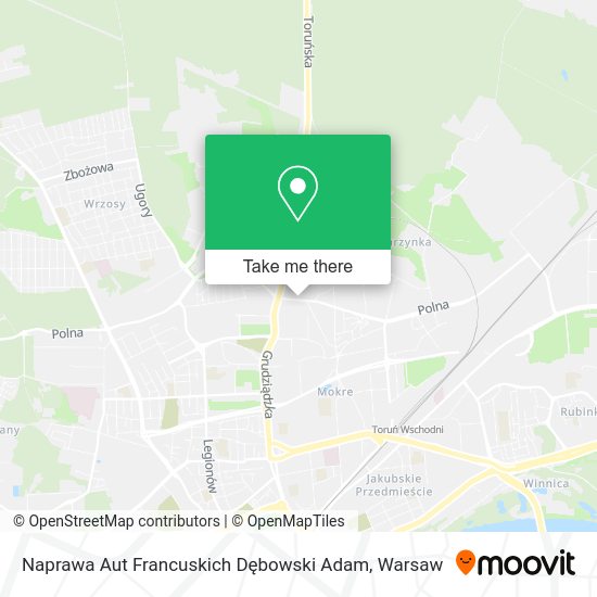 Naprawa Aut Francuskich Dębowski Adam map