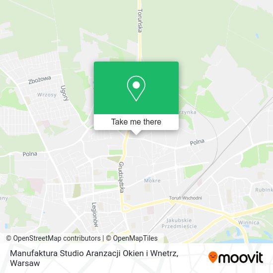 Manufaktura Studio Aranzacji Okien i Wnetrz map