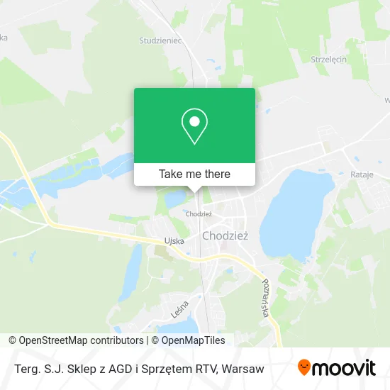 Карта Terg. S.J. Sklep z AGD i Sprzętem RTV