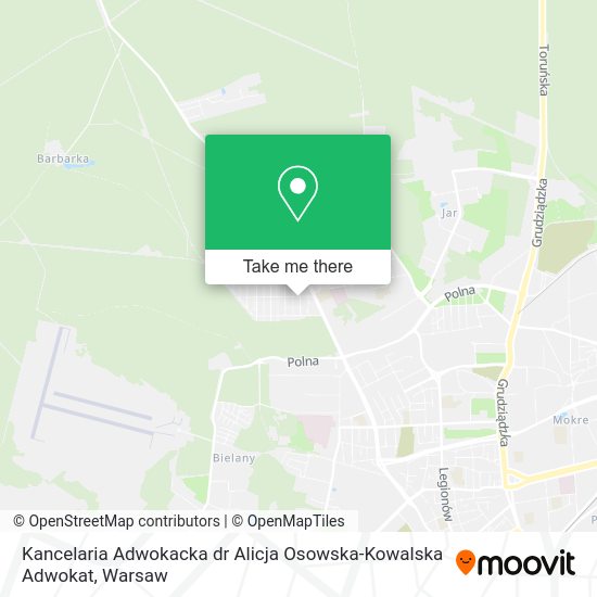 Kancelaria Adwokacka dr Alicja Osowska-Kowalska Adwokat map