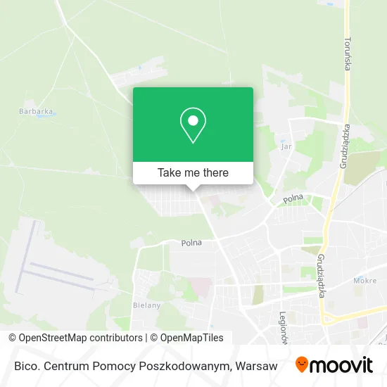 Bico. Centrum Pomocy Poszkodowanym map