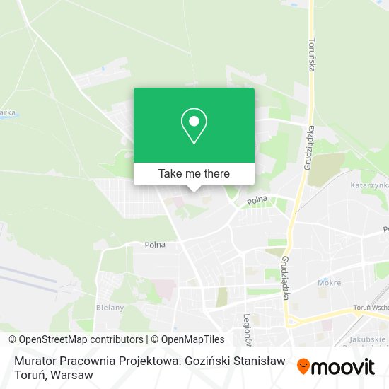 Murator Pracownia Projektowa. Goziński Stanisław Toruń map