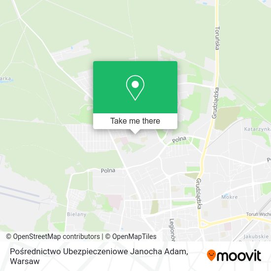 Pośrednictwo Ubezpieczeniowe Janocha Adam map