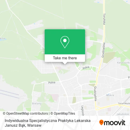 Indywidualna Specjalistyczna Praktyka Lekarska Janusz Bąk map