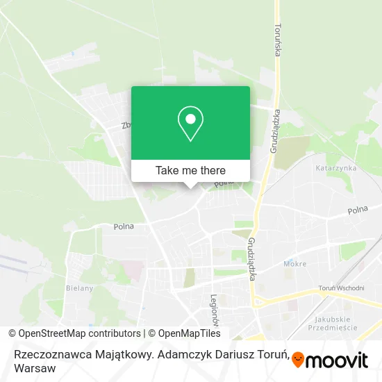 Rzeczoznawca Majątkowy. Adamczyk Dariusz Toruń map