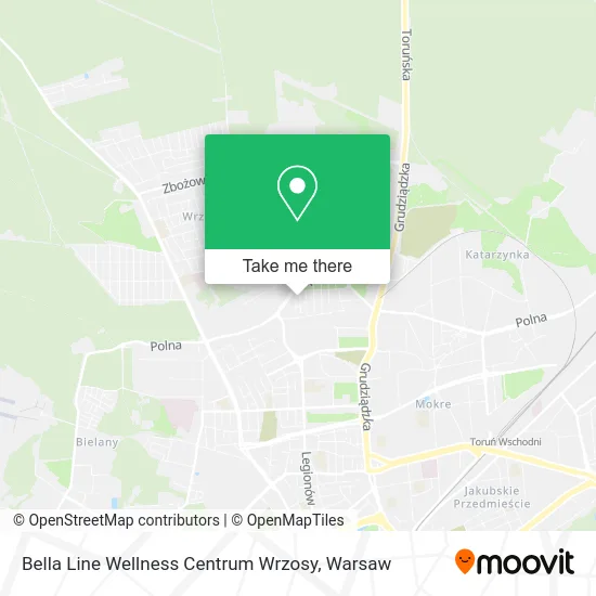 Карта Bella Line Wellness Centrum Wrzosy