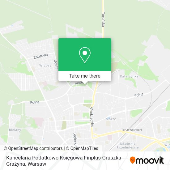 Kancelaria Podatkowo Księgowa Finplus Gruszka Grażyna map