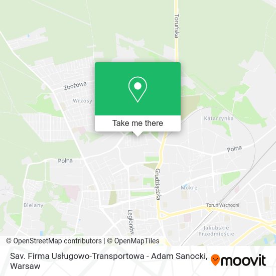 Sav. Firma Usługowo-Transportowa - Adam Sanocki map