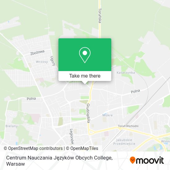 Centrum Nauczania Języków Obcych College map