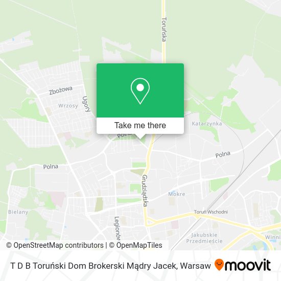 T D B Toruński Dom Brokerski Mądry Jacek map