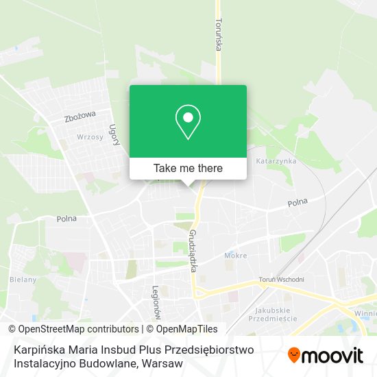 Karpińska Maria Insbud Plus Przedsiębiorstwo Instalacyjno Budowlane map