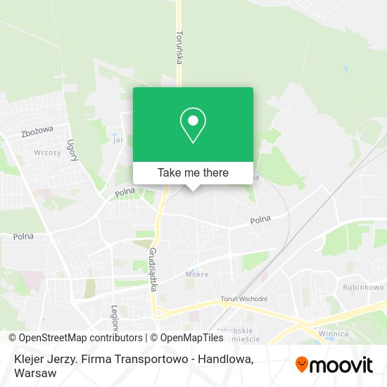 Klejer Jerzy. Firma Transportowo - Handlowa map