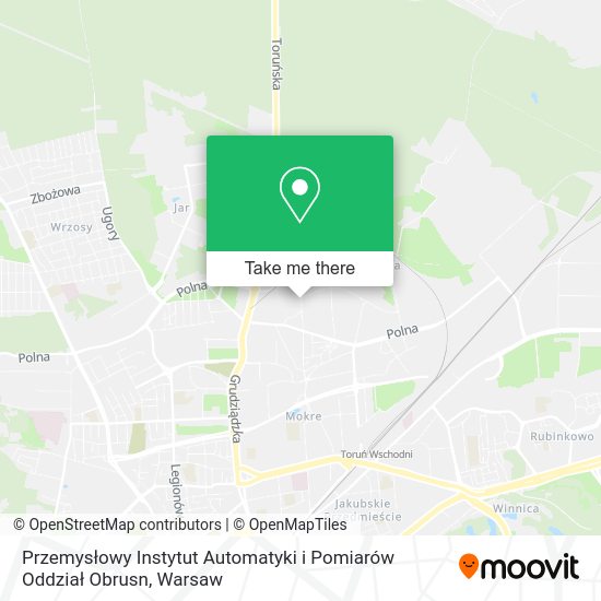 Przemysłowy Instytut Automatyki i Pomiarów Oddział Obrusn map