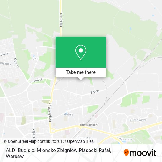 ALDI Bud s.c. Mionsko Zbigniew Piasecki Rafał map