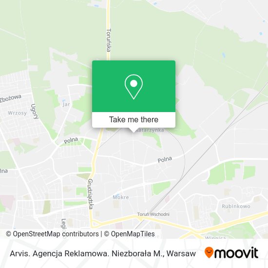 Arvis. Agencja Reklamowa. Niezborała M. map