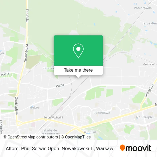 Карта Altom. Phu. Serwis Opon. Nowakowski T.