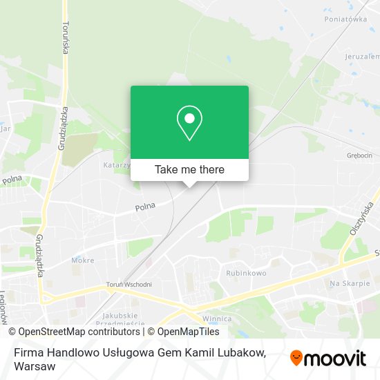 Firma Handlowo Usługowa Gem Kamil Lubakow map