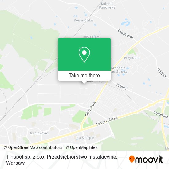 Tinspol sp. z o.o. Przedsiębiorstwo Instalacyjne map