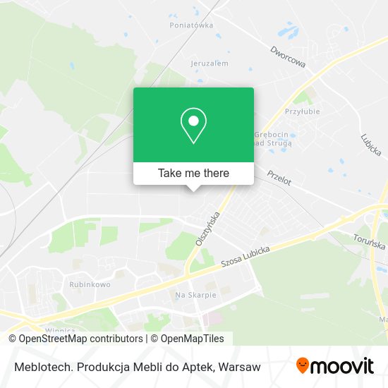 Meblotech. Produkcja Mebli do Aptek map