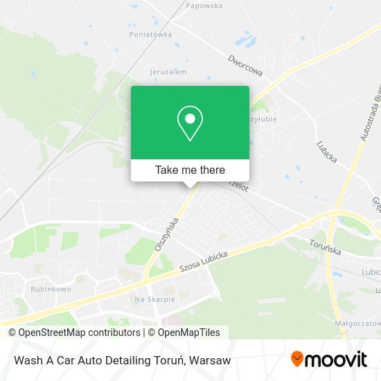 Wash A Car Auto Detailing Toruń map