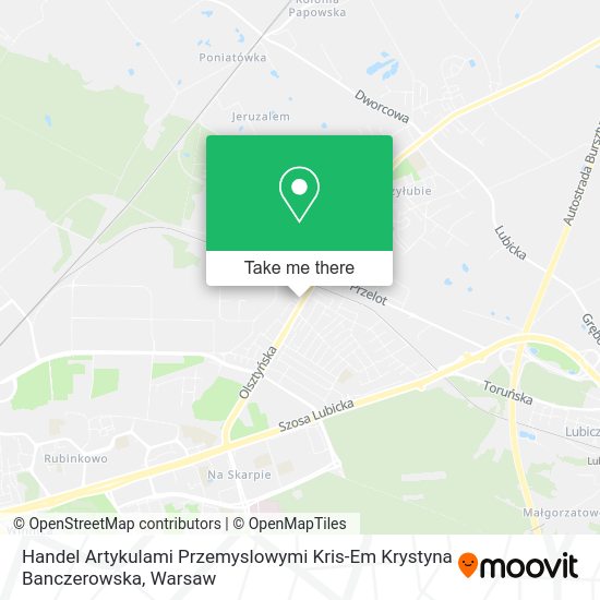 Handel Artykulami Przemyslowymi Kris-Em Krystyna Banczerowska map