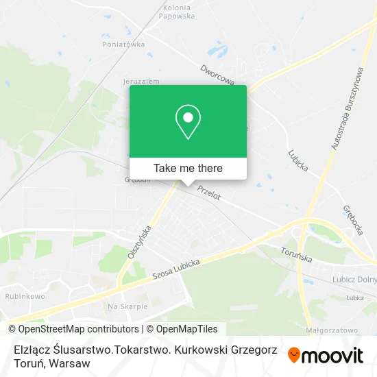 Карта Elzłącz Ślusarstwo.Tokarstwo. Kurkowski Grzegorz Toruń