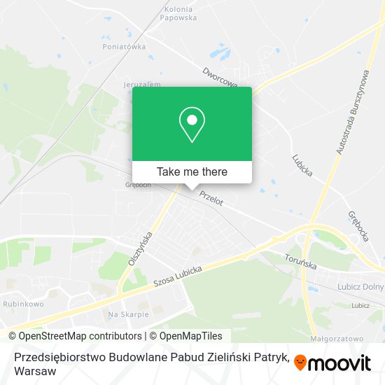 Przedsiębiorstwo Budowlane Pabud Zieliński Patryk map