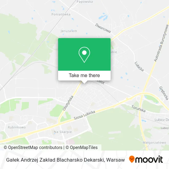 Карта Gałek Andrzej Zakład Blacharsko Dekarski