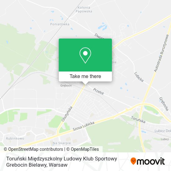 Toruński Międzyszkolny Ludowy Klub Sportowy Grebocin Bielawy map