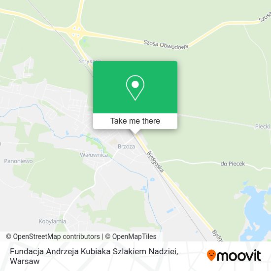 Fundacja Andrzeja Kubiaka Szlakiem Nadziei map