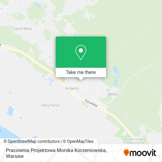 Pracownia Projektowa Monika Korzeniowska map