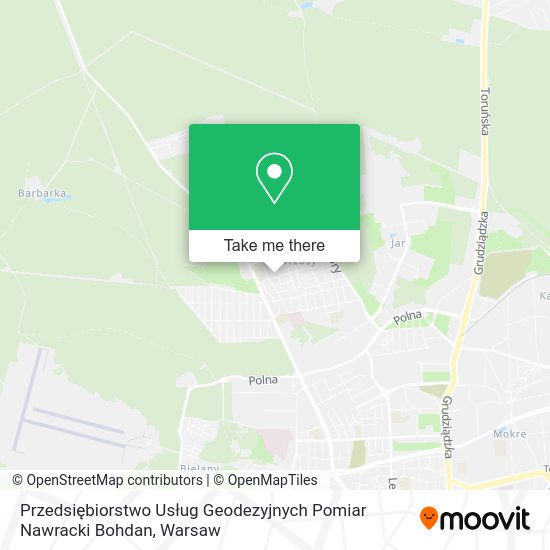 Przedsiębiorstwo Usług Geodezyjnych Pomiar Nawracki Bohdan map